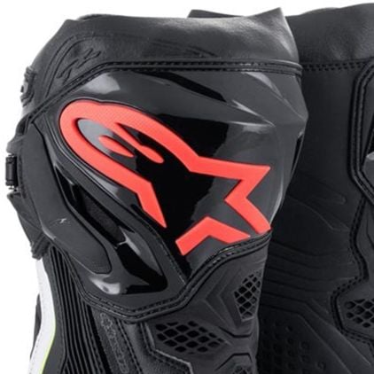 Alpinestars Supertech R Black White Red Flu Yellow Flu - Chromeburner