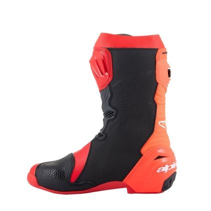 Alpinestars Supertech R Boots Bright Red Red Fluo - Chromeburner