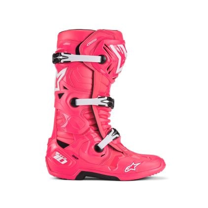 Alpinestars Tech 10 Boots Diva Pink White - Chromeburner Alpinestars Tech 10 Boots Diva Pink White - Chromeburner
