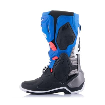 Alpinestars Tech 10 Supervented Black Enamel Blue Purple White