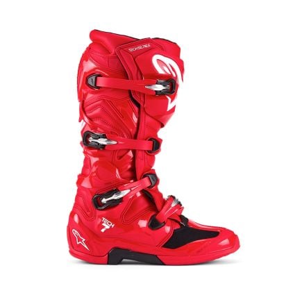 Alpinestars Tech 7 Boots Bright Red - Chromeburner