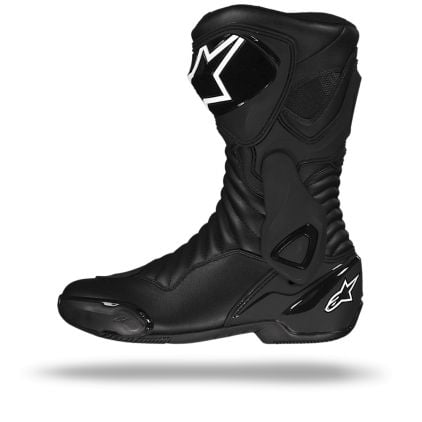 Alpinestars SMX-6 V2 Boots Black Black Motorcycle Boots - Chromeburner