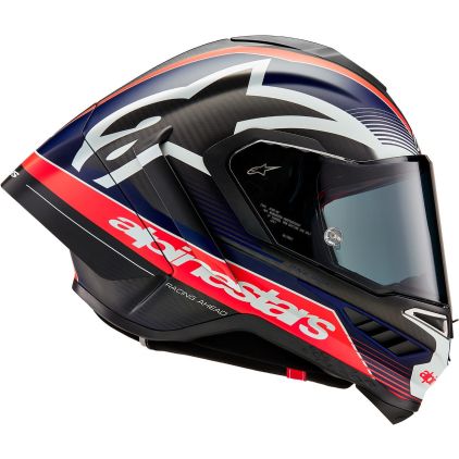 Alpinestars Supertech R10 Team Black Carbon Red Fluo Dark Blue