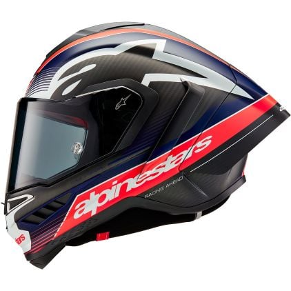 Alpinestars Supertech R10 Team Black Carbon Red Fluo Dark Blue