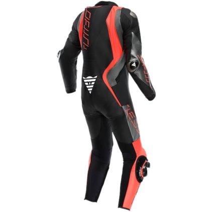 Dainese Audax D-Zip Perforated Black Red Fluo Anthracite 1PC