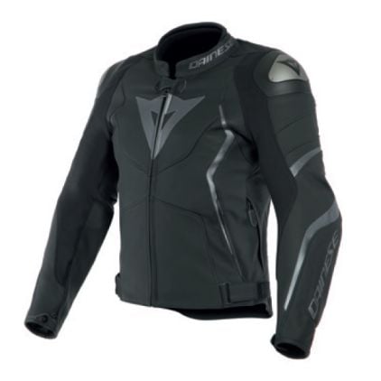 Dainese Avro 4 Black Matt Anthracite Leather Motorcycle Jacket Chromeburner