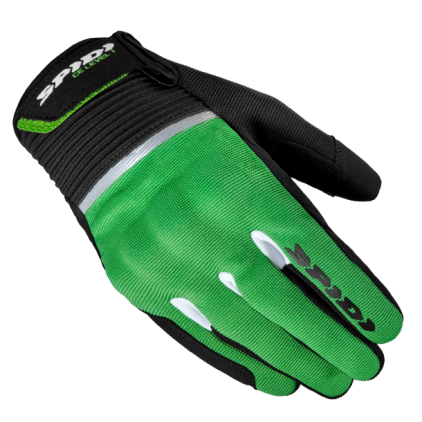 SPIDI FLASH CE BLACK KAWASAKI GREEN GLOVES