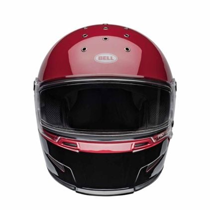 Bell Eliminator Brick Red Black Full Face Helmet - Chromeburner
