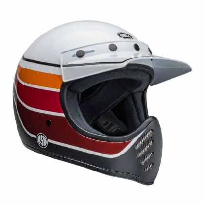 BELL MOTO3 サイズL グロスホワイト 元箱＆オマケ付 Bell Moto-3 RSD Saddleback Satin Gloss White Black Full Face
