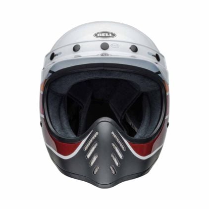 Bell Moto-3 RSD Saddleback Satin Gloss White Black Full Face