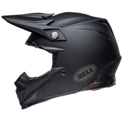 Bell Moto-9S Flex Solid Matte Black Helmet Full Face - Chromeburner