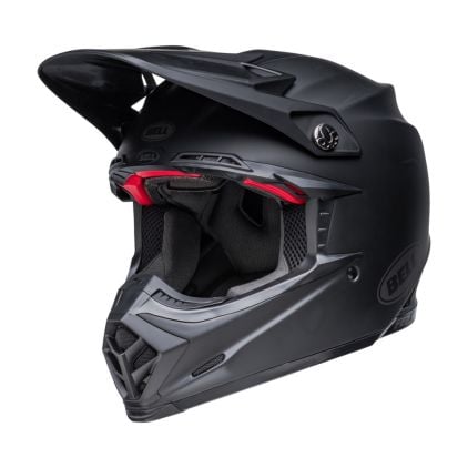 Bell Moto-9S Flex Solid Matte Black Helmet Full Face - Chromeburner
