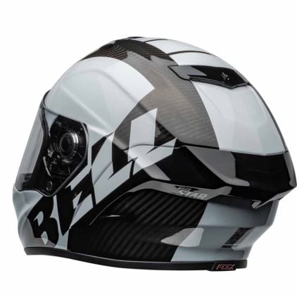 Bell Race Star DLX Flex Offset Gloss Black White Full Face Helmet