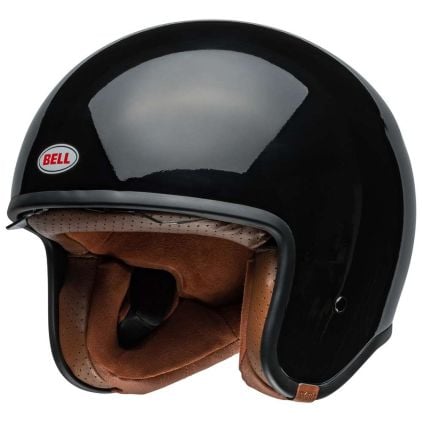 BELL TX501 M ベル ヘルメット グロスブラック Bell Tx 501 Black Open Face Helmet - Chromeburner