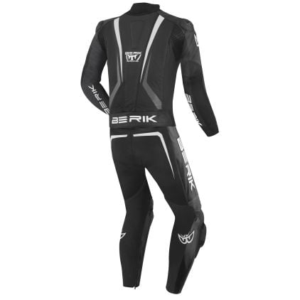 Berik Absolute GP2 Black White 2PC Leather Motorcycle Suit