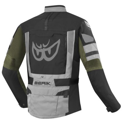 Berik Dakota Black Grey Green Waterproof 3in1 Textile Motorcycle