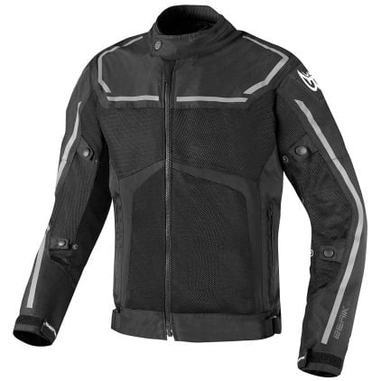 Berik Sonic Air Schwarz Motorrad Textiljacke Chromeburner