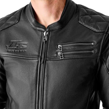 RST Hillberry D3O Motorcycle Leather Jacket - Chromeburner