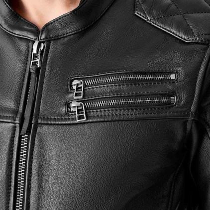 RST Hillberry D3O Motorcycle Leather Jacket - Chromeburner