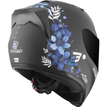 Bogotto H128 Fiori Helm, schwarz/blau, L