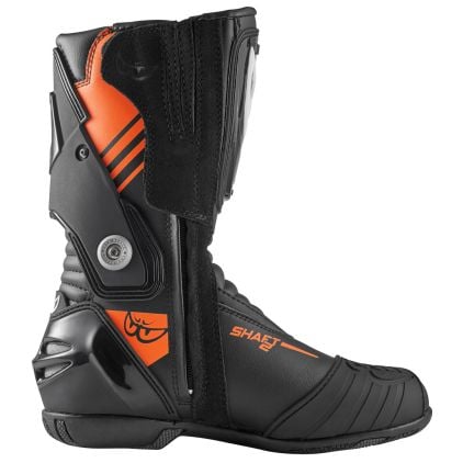 Berik Shaft 3.0 Black Orange Motorcycle Boots - Chromeburner