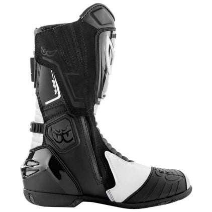 BERIK DONINGTON レーシングブーツ EU42 Berik Donington Black White Motorcycle Boots - Chromeburner