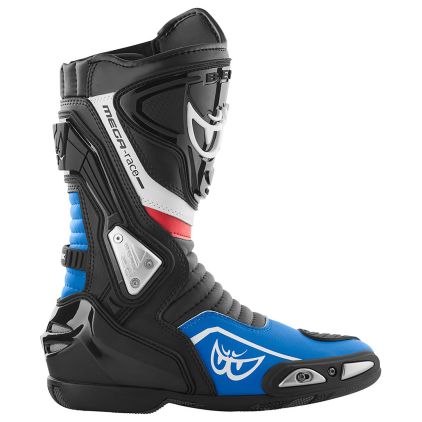 Berik Donington Black Blue Motorcycle Boots - Chromeburner