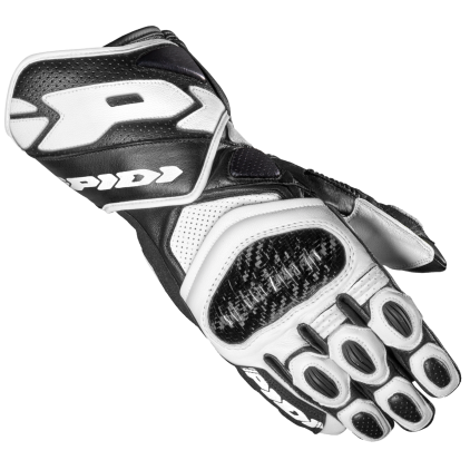 Spidi Carbo 7 Guantes Negro Blanco