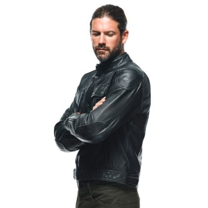 ダイネーゼ　Dainese ATLAS LEATHER JACKET サイズ54 Dainese Atlas Leather Jacket Black - Chromeburner