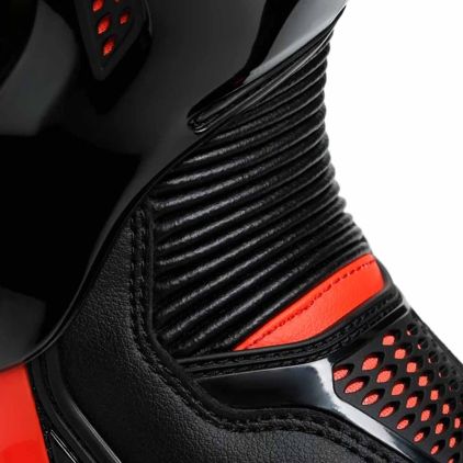 Dainese Torque 3 Out Black Fluo Red Motorcycle Boots - Chromeburner