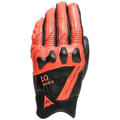Dainese X-Ride Black Fluo Red Motorcycle Gloves - Chromeburner