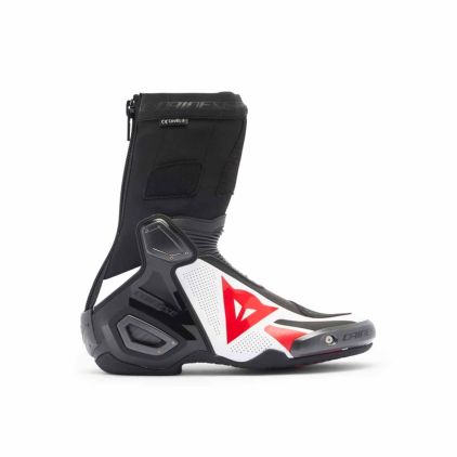 Dainese Axial 2 Air Boots Black White Lava Red - Chromeburner