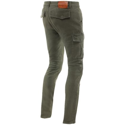Dainese Cargo Slim Tapered Army Green Textile Motorcycle Pants