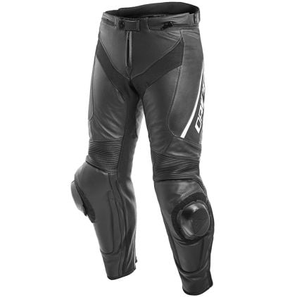 バイクウェア・装備 Dainese Delta 3 Motorcycle Leather Pants DELTA 3 - MEN'S MOTORCYCLE LEATHER PANTS | BLACK/WHITE/RED
