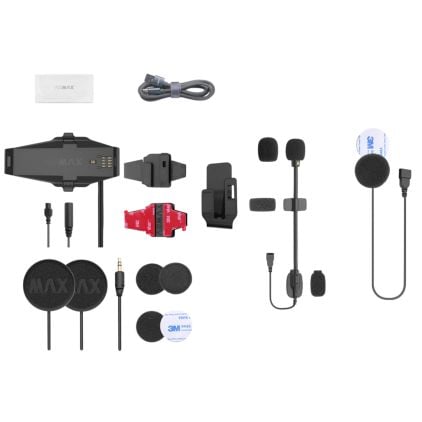 ASMAX F1 Pro Bluetooth Communication System Single Pack - Chromeburner