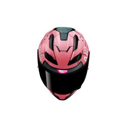 HJC F71 Zaku Bandai Namco Black Pink Full Face Helmet - Chromeburner
