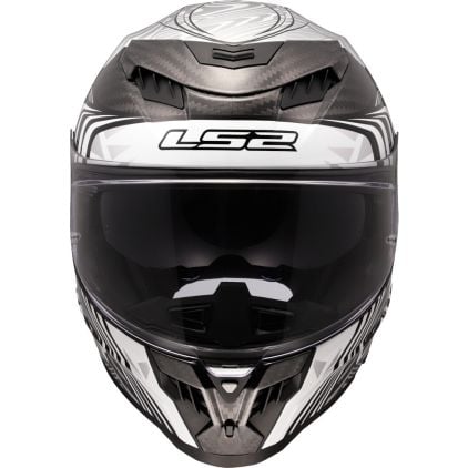 LS2 FF807 Dragon Enthum Silver Full Face Helmet - Chromeburner