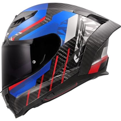LS2 FF807 Dragon Trax Blue Red Full Face Helmet - Chromeburner