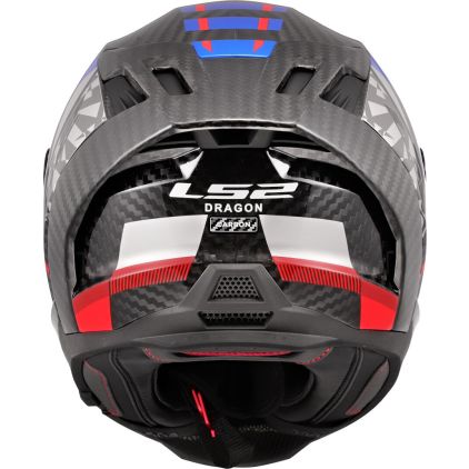 LS2 FF807 Dragon Trax Blue Red Full Face Helmet - Chromeburner