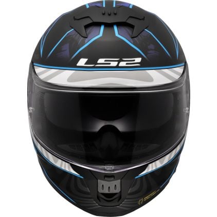 ls2 blue black helmet Assault Racer CLOSEOUT White/Red/Blue / 2XL an adjustable and removable peak  Introducing the LS2 FF320