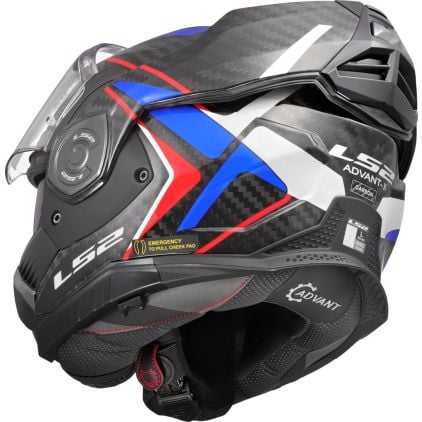 LS2 FF901 Advant X C Future II White Blue 06 Modular Helmet