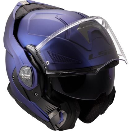 LS2 FF901 Advant X Solid Navy Blue 06 Modular Helmet - Chromeburner