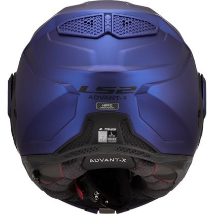 LS2 FF901 Advant X Solid Navy Blue 06 Modular Helmet - Chromeburner