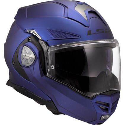 LS2 FF901 Advant X Solid Navy Blue 06 Modular Helmet - Chromeburner