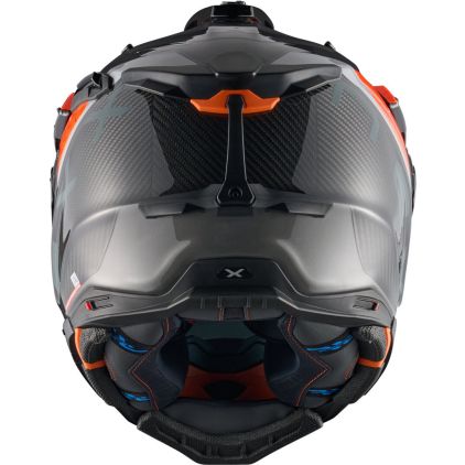 ウメ Nexx X.WED 3 Furka Carbon Grey Orange Full Face Adventure Helmet