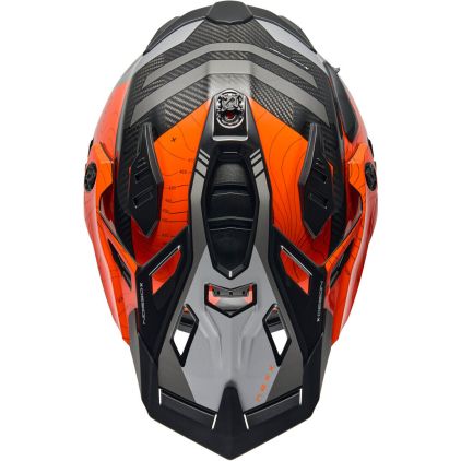 Nexx X.WED 3 Furka Carbon Grey Orange Full Face Adventure Helmet
