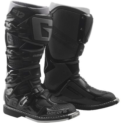 Gaerne SG-12 Black Motocross Boots Chromeburner