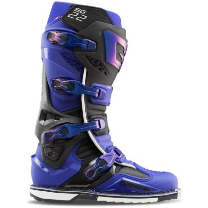 Gaerne SG-22 Blue Black Motocross Boots - Chromeburner
