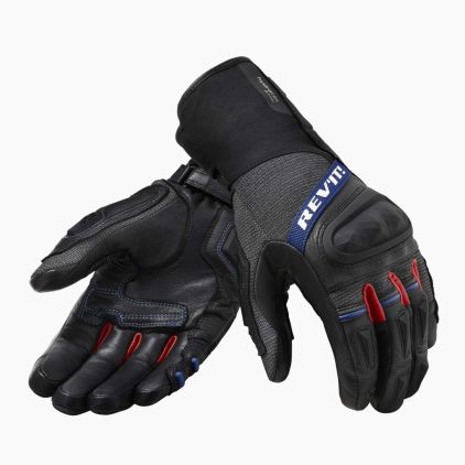 REV'IT! Sand 4 H2O Black Red Motorcycle Gloves