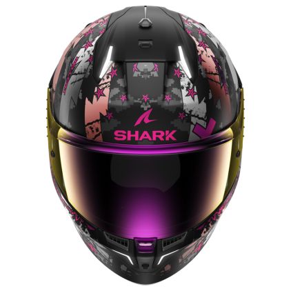 Shark SKWAL i3 Hellcat Mat Black Chrom Purple KUV Full Face Helmet